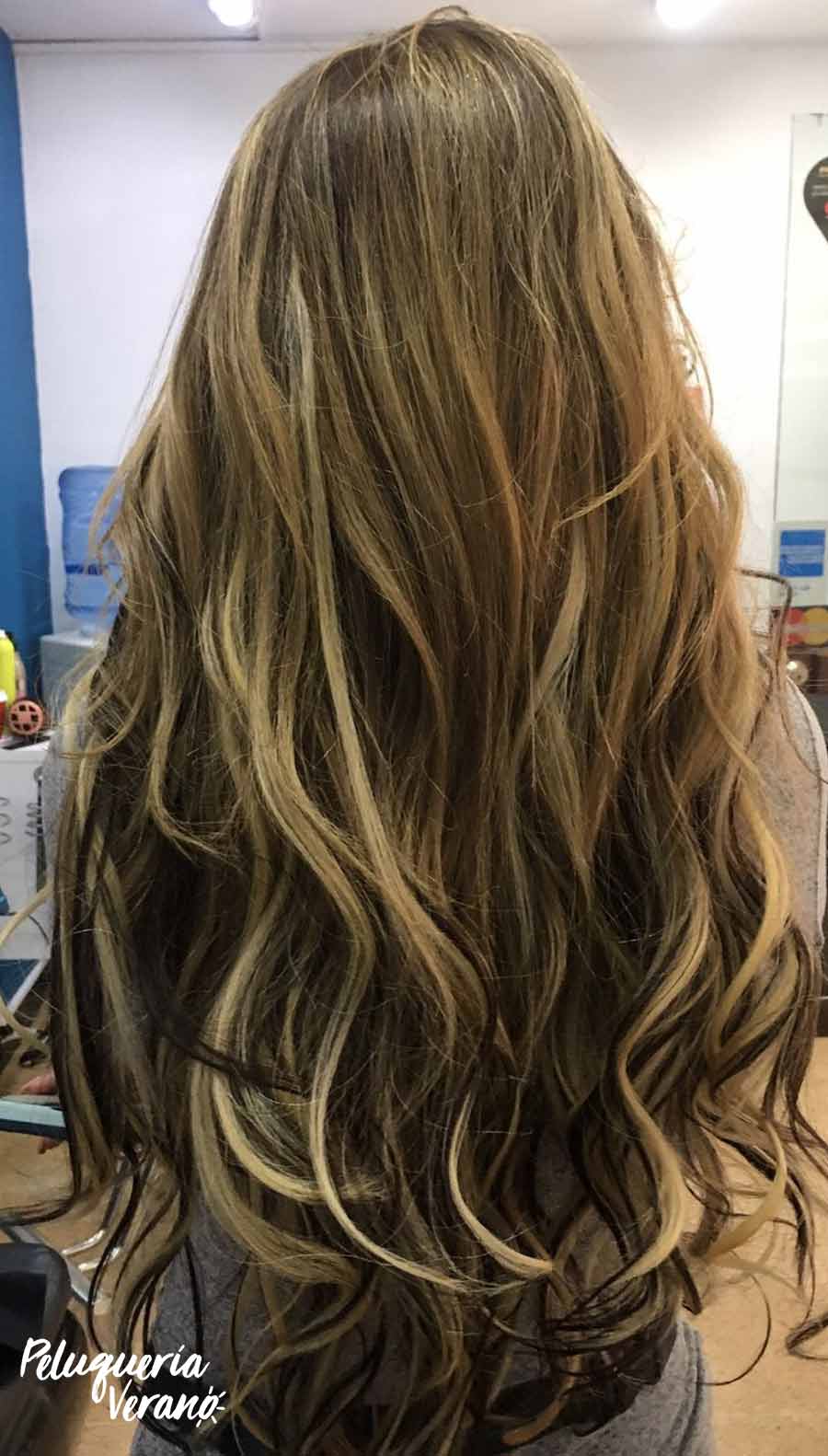 largo extensiones de cabello natural
